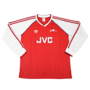 Camiseta Retro Arsenal Football Club 1989/90 Manga Larga