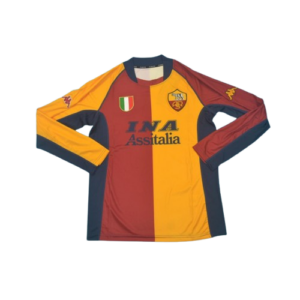 Camiseta Retro AS Roma 2001/02 Manga Larga