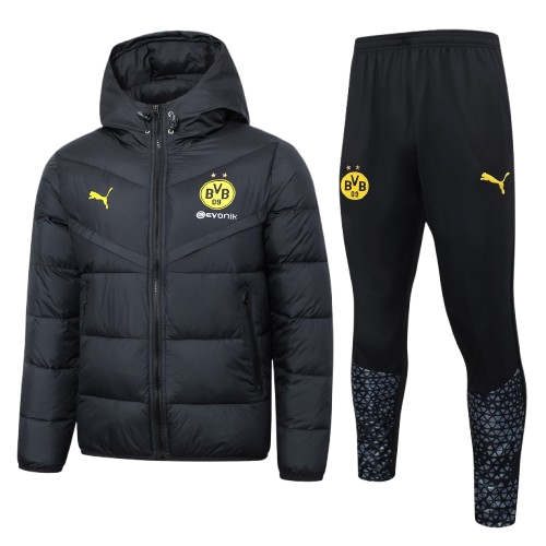 Chándal con Chaquetón Borussia Dortmund | Full Black Chándal con Chaquetón Borussia Dortmund | Full Black